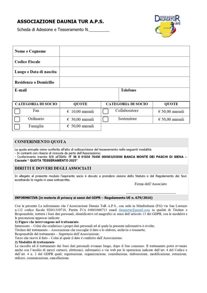 tesseramento